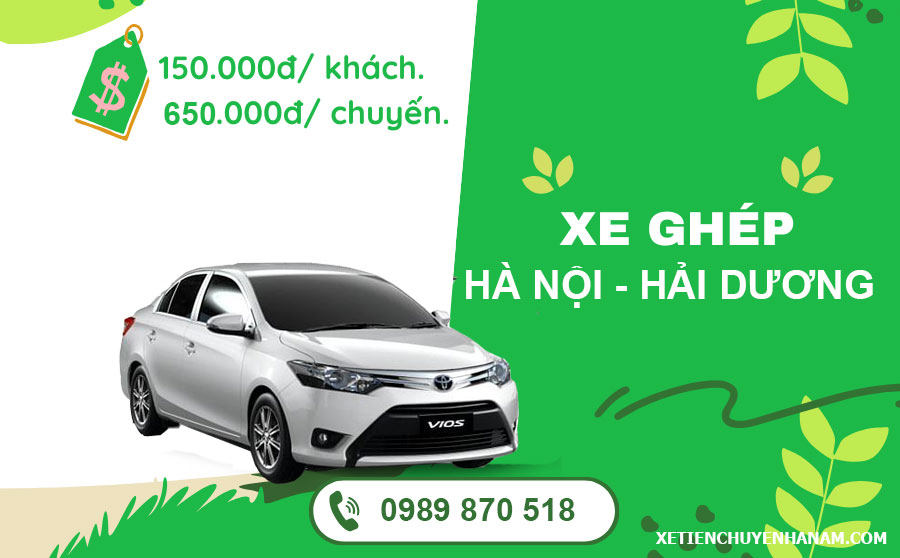 Xe Ghép Hà Nội Hải Dương giá rẻ
